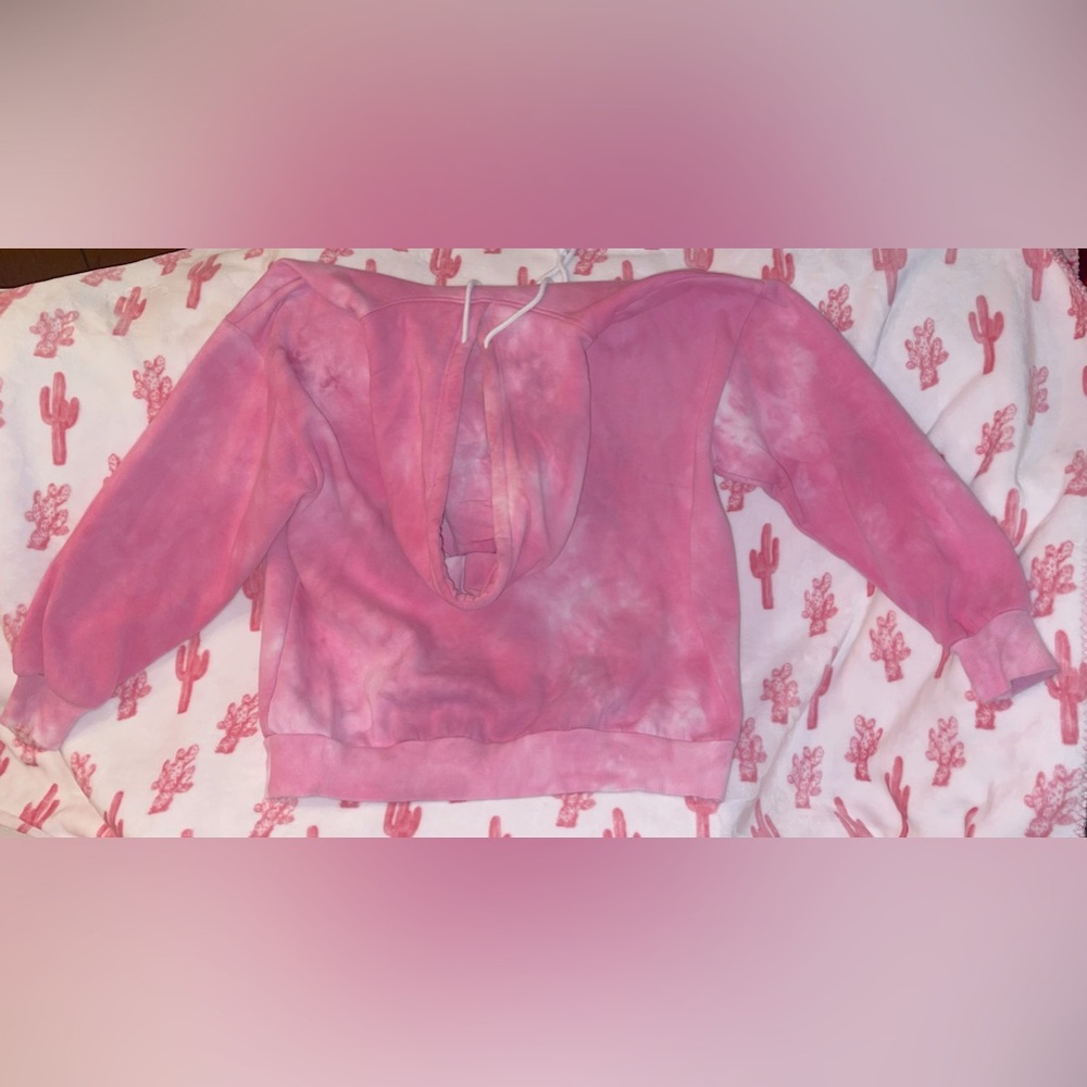 Pink tie-dye, Barbie sweatshirt hoodie - Picture 2 of 3